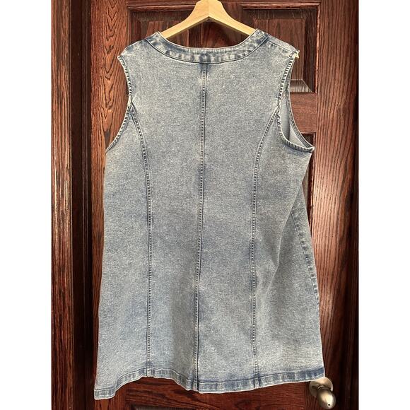 Frye Denim Dress Women Size XXL NWT - Western Chic, Costal Cowgirl - Picture 3 of 4